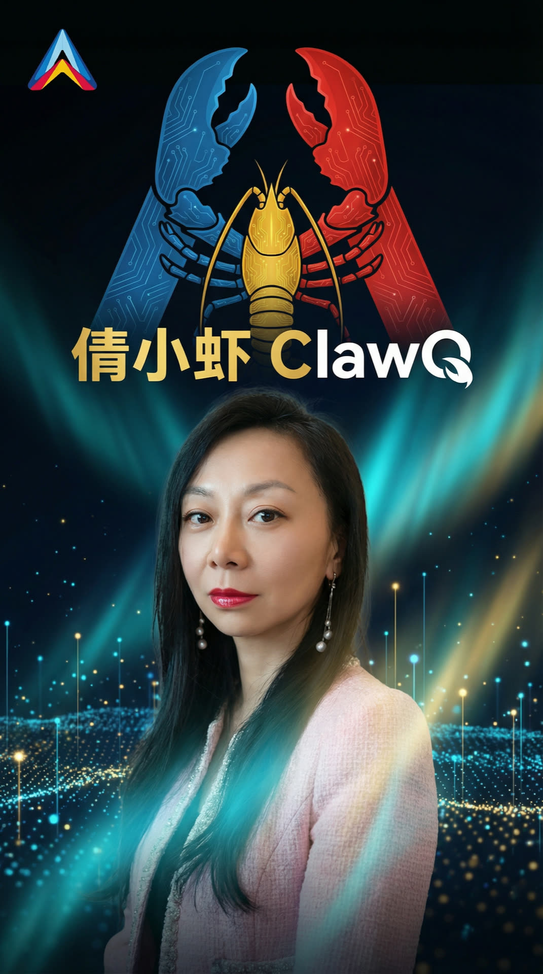 倩小虾 ClawQ 舞台视觉