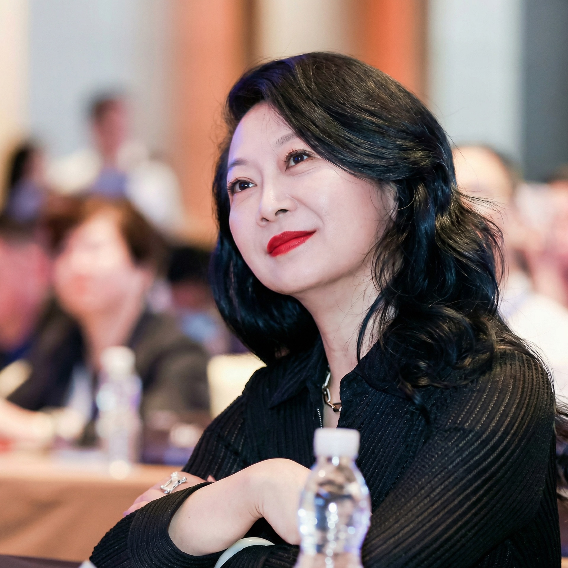 张倩在行业大会现场